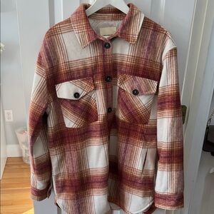 Thread Supply Plaid Button-Up Shirt Jacket